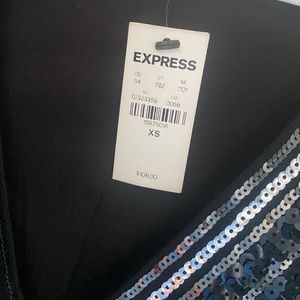 Sequined teacup sleeve dress!